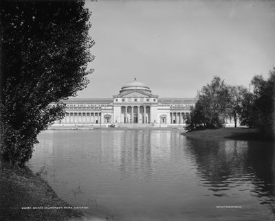 Scène in Jackson Park, Chicago, Illinois, 1890-1901 door Detroit Publishing Co.